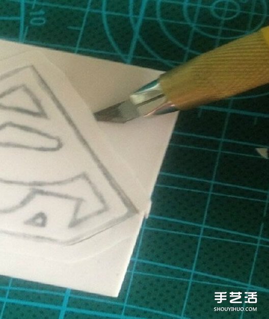 超人圖案橡皮圖章的手工制作圖解教程 -  rpnrmr.com