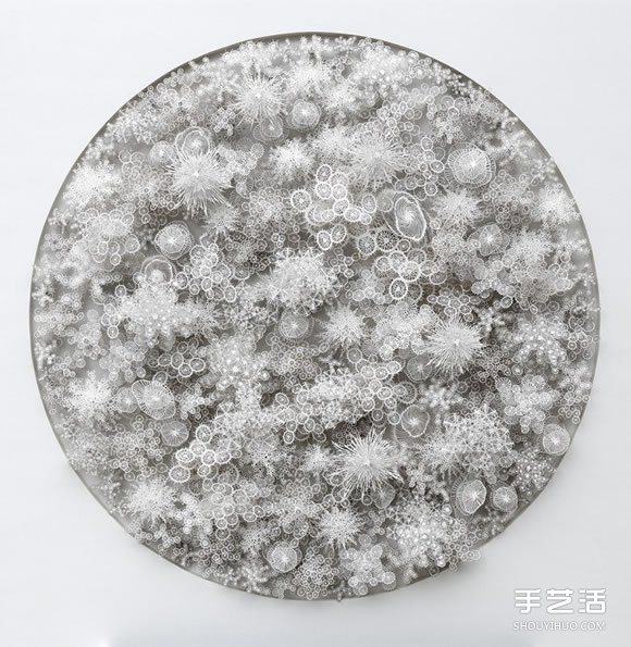 以細(xì)菌、結(jié)晶等為靈感創(chuàng)作的立體紙雕作品 -  rpnrmr.com
