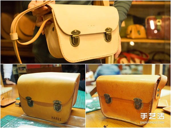 暖暖日式經(jīng)典皮革小書(shū)包DIY手工制作圖解教程 -  rpnrmr.com
