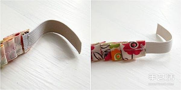 田園風(fēng)兒童手鐲DIY制作圖解教程 用綢帶做 -  rpnrmr.com