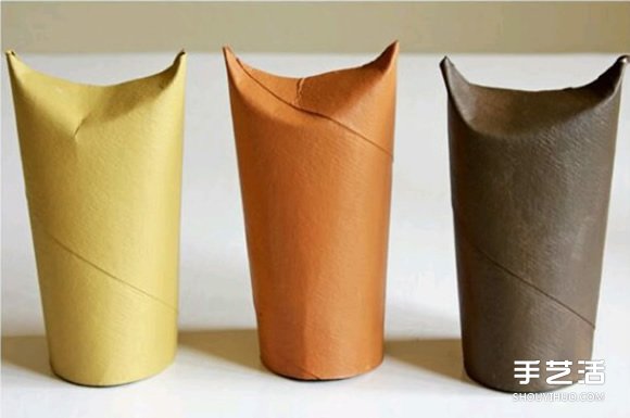幼兒貓頭鷹的制作方法 用衛(wèi)生紙卷筒或紙巾筒做 -  rpnrmr.com