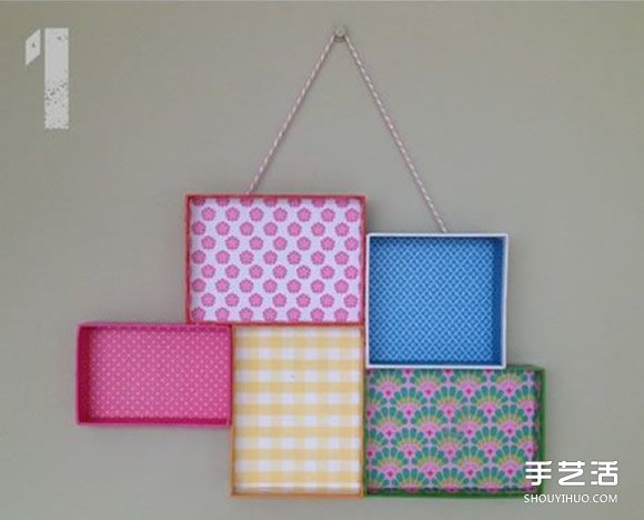 鞋盒蓋子廢物利用DIY手工制作漂亮家居掛飾 -  rpnrmr.com