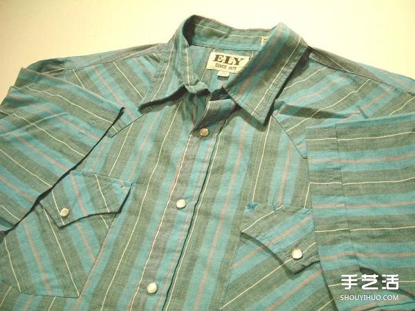 破舊襯衫廢物利用DIY手工制作紳士貓項(xiàng)圈 -  rpnrmr.com