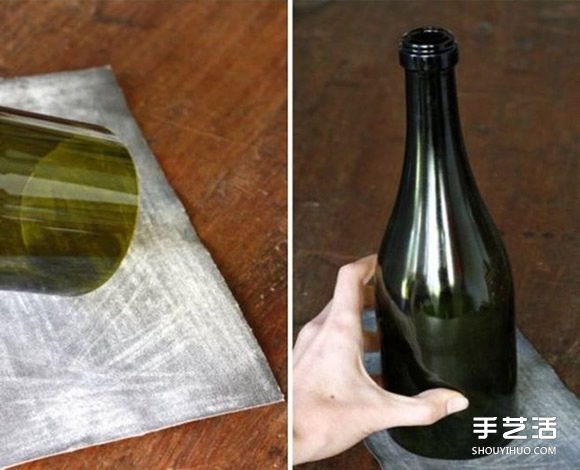 啤酒瓶廢物利用DIY手工制作精美燭臺的方法 -  rpnrmr.com
