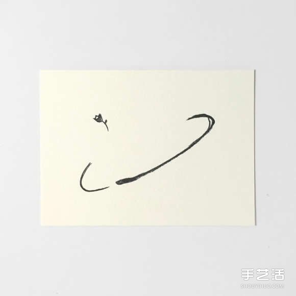 簡單的明信片上手繪插圖 用咖啡漬來完美收尾 -  rpnrmr.com