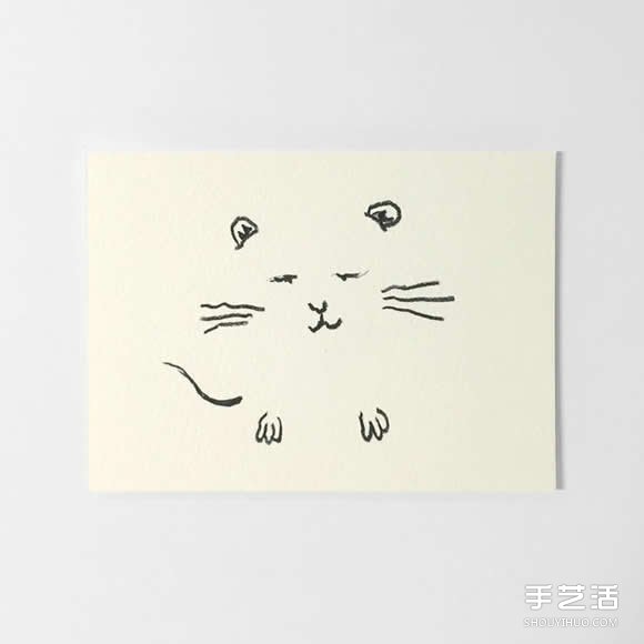 簡單的明信片上手繪插圖 用咖啡漬來完美收尾 -  rpnrmr.com