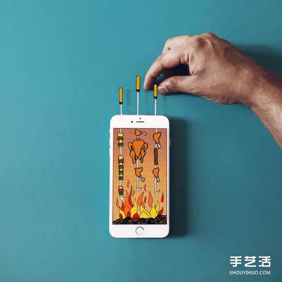 iPhone手機(jī)入畫 DIY創(chuàng)意無限的有趣插畫作品 -  rpnrmr.com