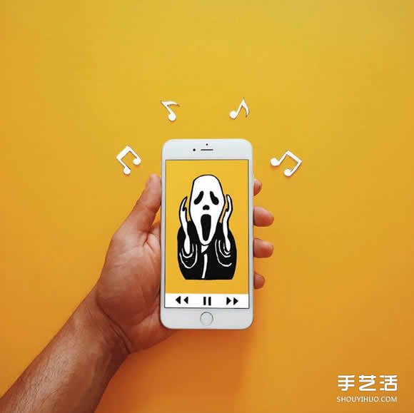 iPhone手機(jī)入畫 DIY創(chuàng)意無限的有趣插畫作品 -  rpnrmr.com