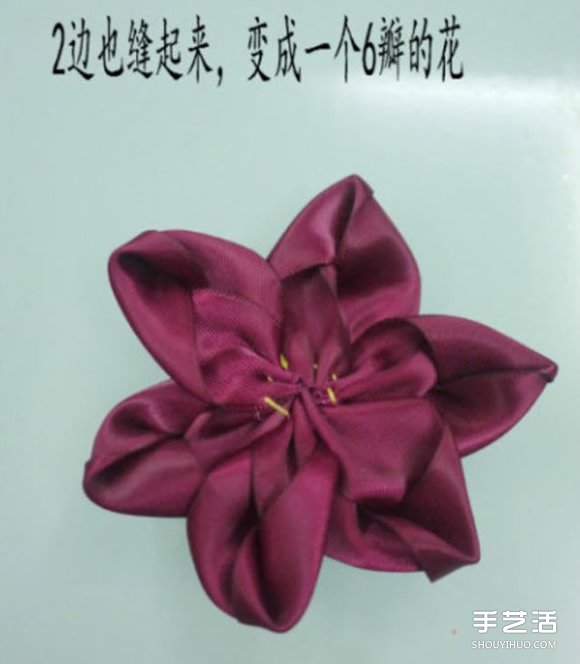 緞帶頭花的制作方法 可以用來DIY發(fā)箍或發(fā)夾 -  rpnrmr.com