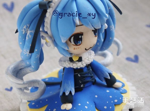 萌萌噠初音美少女粘土人偶手工DIY圖解教程 -  rpnrmr.com