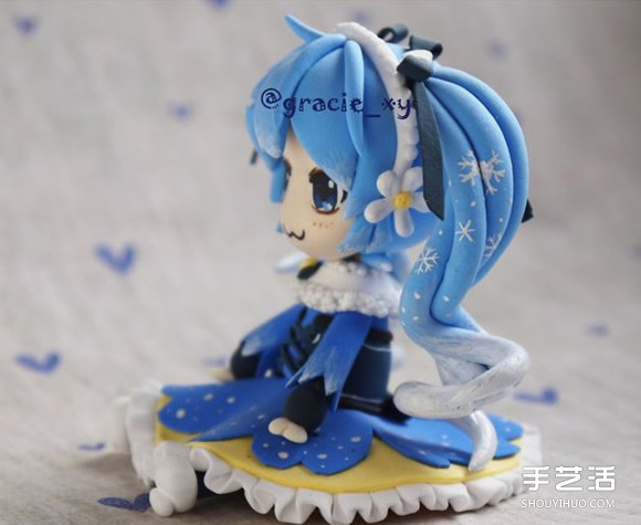 萌萌噠初音美少女粘土人偶手工DIY圖解教程 -  rpnrmr.com