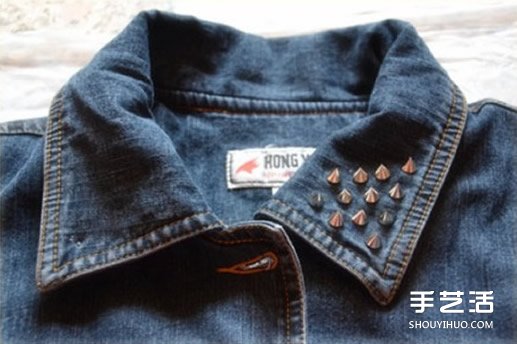 舊牛仔外套手工改造DIY教程 立馬穿出朋克風(fēng) -  rpnrmr.com
