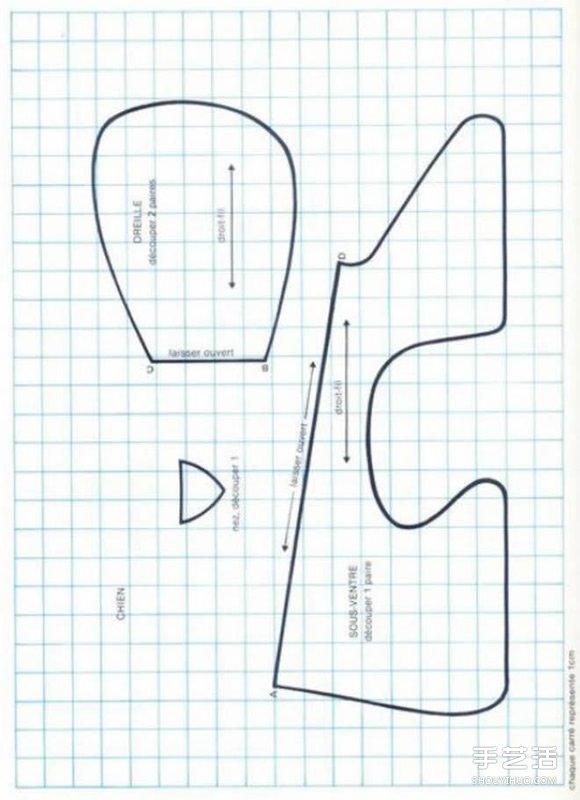 不織布狗狗玩具布玩具DIY手工制作帶圖紙 -  rpnrmr.com