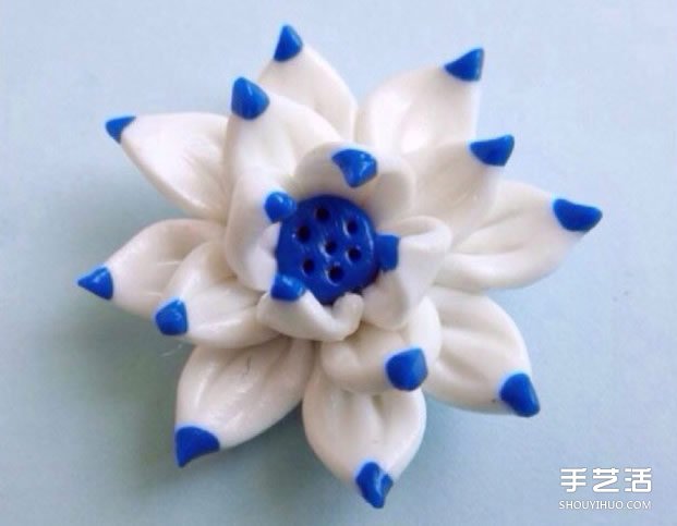 超輕粘土蓮花DIY教程 用粘土制作蓮花的過(guò)程 -  rpnrmr.com