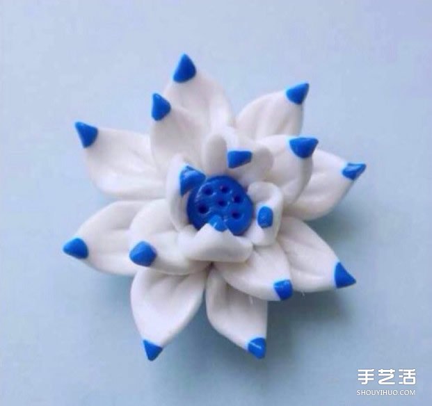 超輕粘土蓮花DIY教程 用粘土制作蓮花的過(guò)程 -  rpnrmr.com