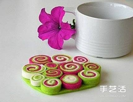 不織布杯墊制作教程 手工無紡布杯墊DIY圖解 -  rpnrmr.com
