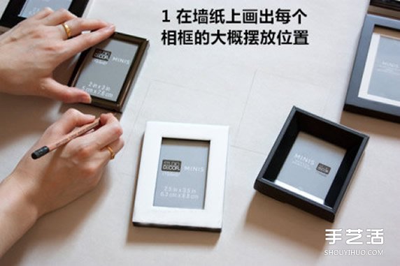 鐘表樣式的個(gè)性照片墻DIY制作步驟圖解教程 -  rpnrmr.com