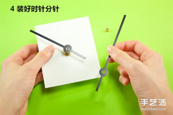 鐘表樣式的個(gè)性照片墻DIY制作步驟圖解教程 -  rpnrmr.com