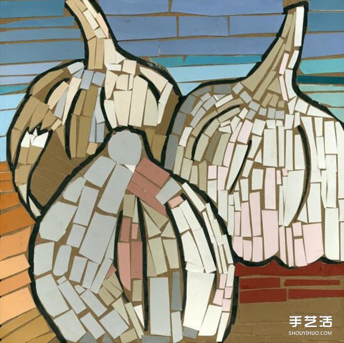 幼兒簡單手工拼貼畫作品圖片 漂亮馬賽克風格 -  rpnrmr.com