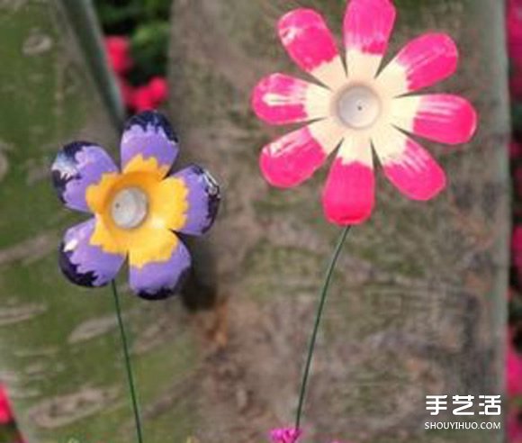 幼兒園花朵制作方法 礦泉水瓶做花朵的步驟圖 -  rpnrmr.com