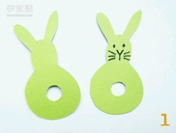 適合小朋友的毛線球兔子和小鳥(niǎo)掛件手工制作 -  rpnrmr.com