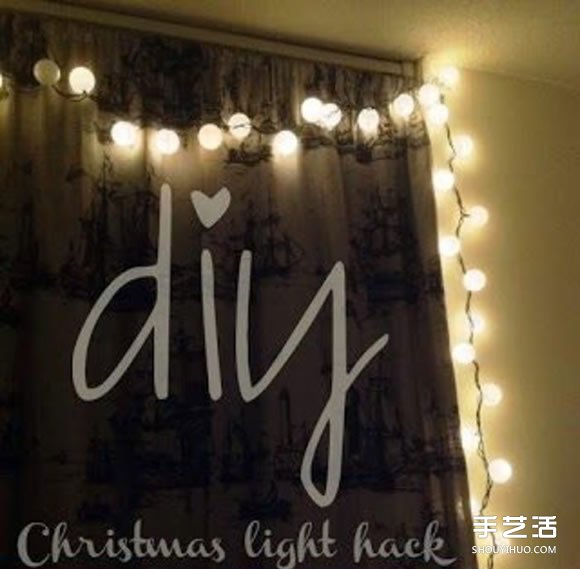 破掉的乒乓球廢物利用DIY制作節(jié)日裝飾燈帶 -  rpnrmr.com