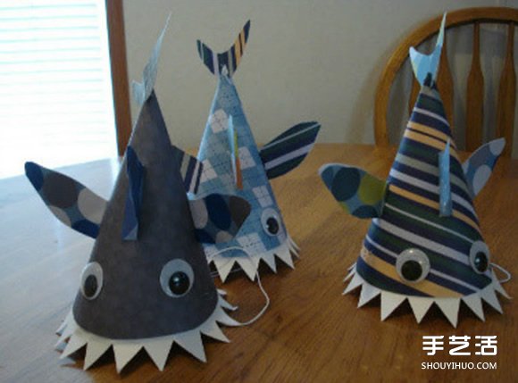 幼兒園自制帽子的教程 兒童鯊魚(yú)帽手工制作 -  rpnrmr.com