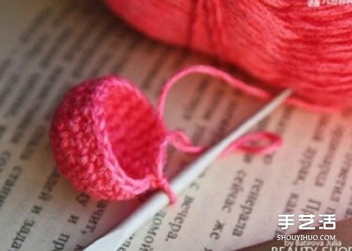 鉤針愛心圖解教程 立體愛心鉤針制作步驟圖 -  rpnrmr.com