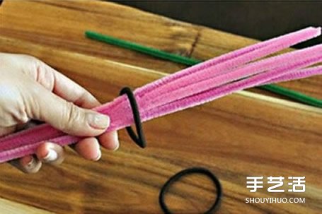 扭扭棒花朵教程圖解 DIY手工制作玫瑰花頭繩 -  rpnrmr.com