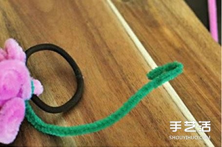 扭扭棒花朵教程圖解 DIY手工制作玫瑰花頭繩 -  rpnrmr.com