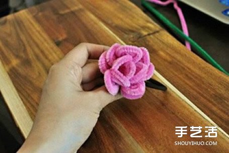 扭扭棒花朵教程圖解 DIY手工制作玫瑰花頭繩 -  rpnrmr.com