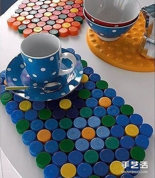 瓶蓋廢物利用手工圖 塑料瓶蓋手工制作圖片 -  rpnrmr.com