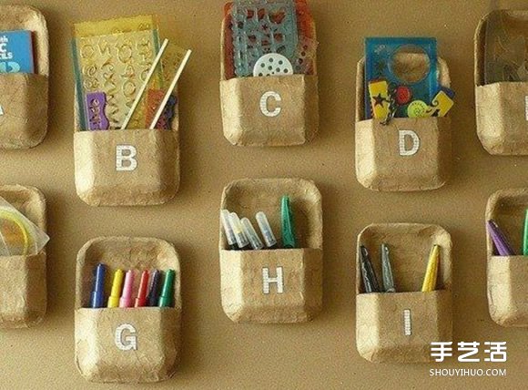 一次性塑料飯盒手工制作好用的儲物盒收納墻 -  rpnrmr.com