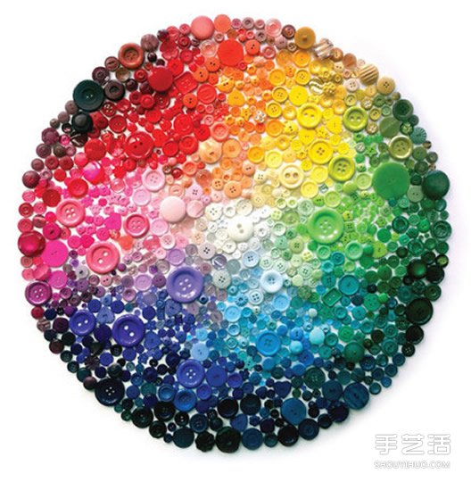 紐扣拼貼畫DIY圖片 利用紐扣拼貼出的裝飾畫 -  rpnrmr.com