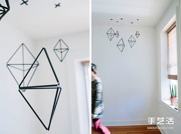 吸管掛飾手工DIY 立方體掛飾用吸管制作 -  rpnrmr.com