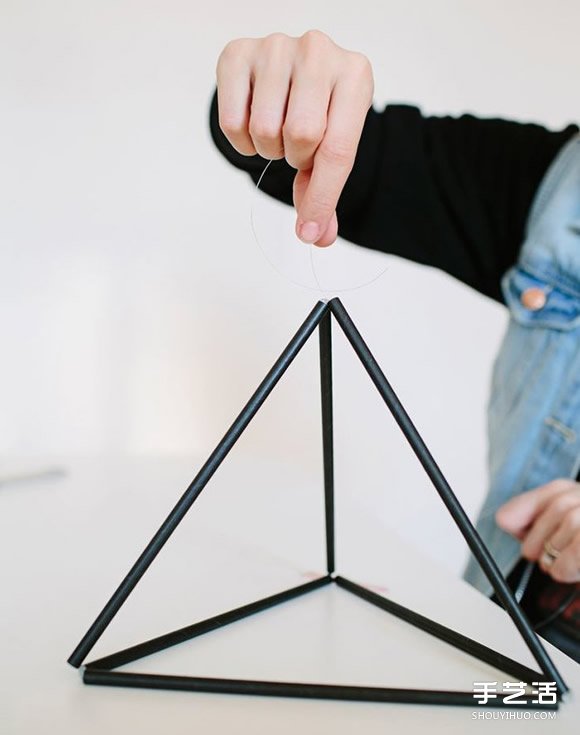 吸管掛飾手工DIY 立方體掛飾用吸管制作 -  rpnrmr.com