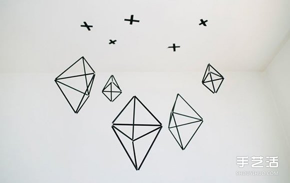 吸管掛飾手工DIY 立方體掛飾用吸管制作 -  rpnrmr.com