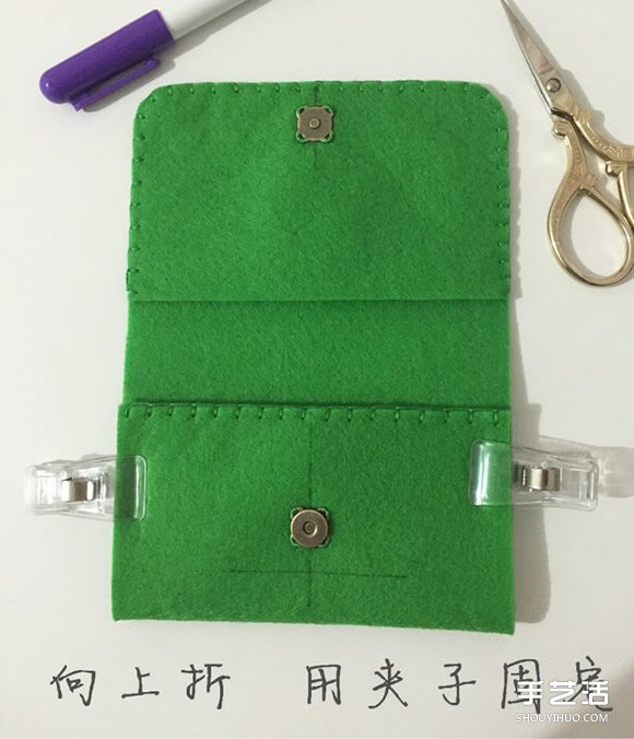 簡約不織布零錢包教程 手工布藝卡包制作圖解 -  rpnrmr.com