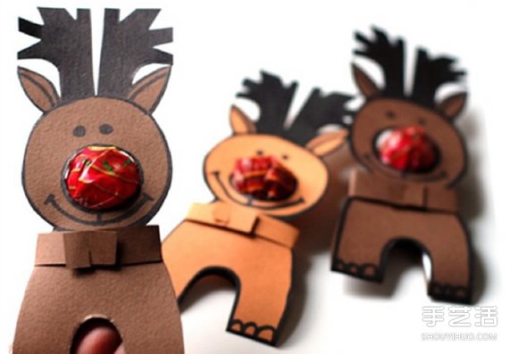 幼兒馴鹿手工制作教程 簡(jiǎn)單可站立馴鹿的做法 -  rpnrmr.com