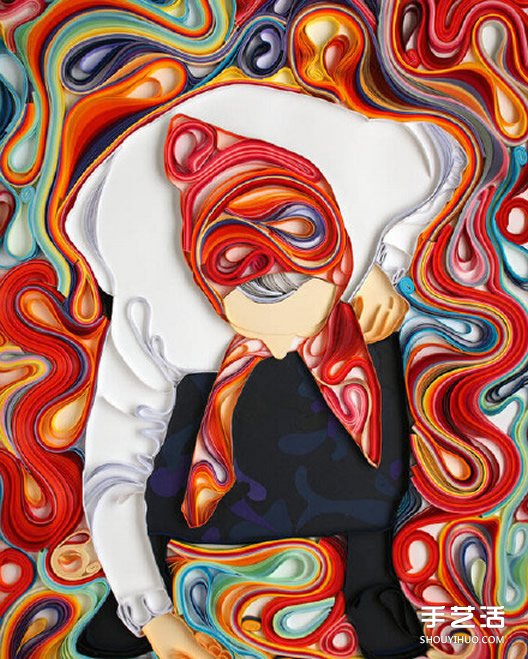 精美的衍紙畫作品 獨有一種屬于衍紙藝術(shù)的美 -  rpnrmr.com
