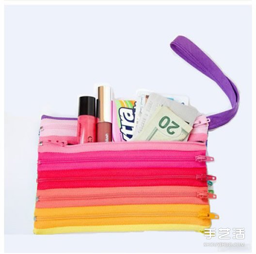 手拿拉鏈包零錢包DIY制作教程 材料全部是拉鏈 -  rpnrmr.com