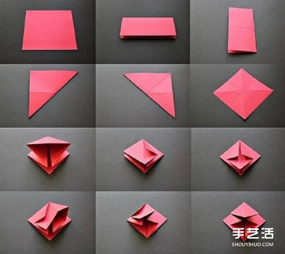 一張紙折紙圣誕樹的折法 立體圣誕樹折紙圖解 -  rpnrmr.com