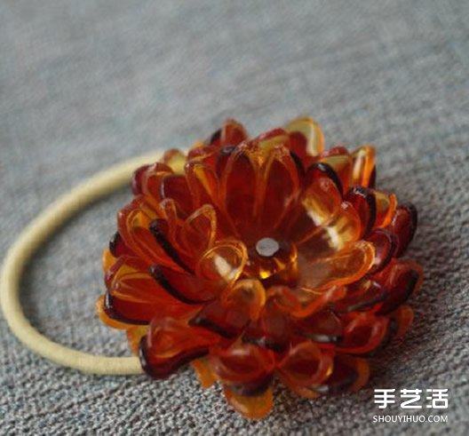 塑料花怎么做 美麗的塑料花頭繩DIY手工制作 -  rpnrmr.com