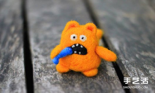 羊毛氈貓咪作品圖片 最搞怪貓星人就是它啦~ -  rpnrmr.com