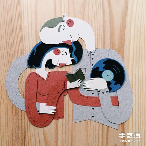 溫馨的平面剪紙藝術(shù)作品 感受家人相處的愛(ài) -  rpnrmr.com