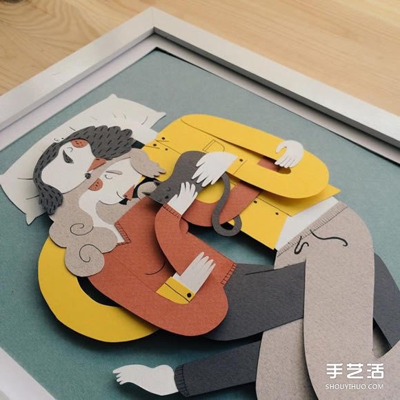 溫馨的平面剪紙藝術(shù)作品 感受家人相處的愛(ài) -  rpnrmr.com
