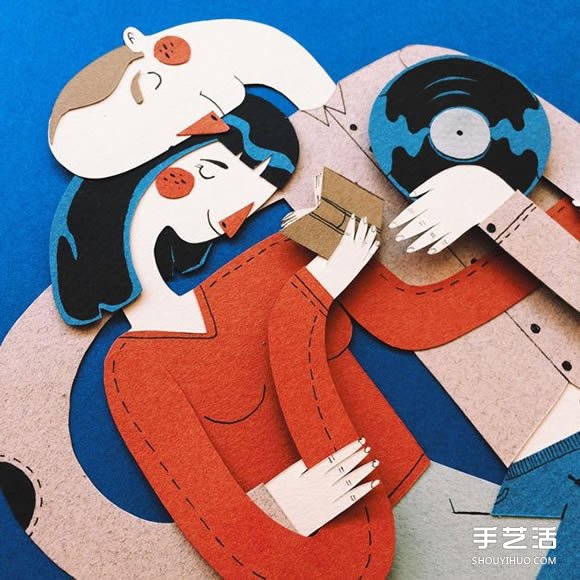 溫馨的平面剪紙藝術(shù)作品 感受家人相處的愛(ài) -  rpnrmr.com