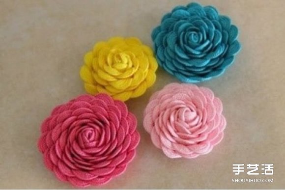 利用不織布花邊DIY制作漂亮的花朵發(fā)夾發(fā)飾 -  rpnrmr.com