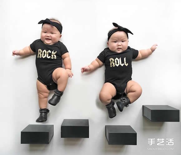 8 個月大的當紅明星 早產(chǎn)孿生姐妹花攝影照片 -  rpnrmr.com