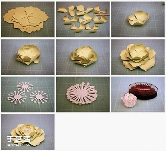 8種美麗紙花的制作過程 立體紙花的做法圖解 -  rpnrmr.com